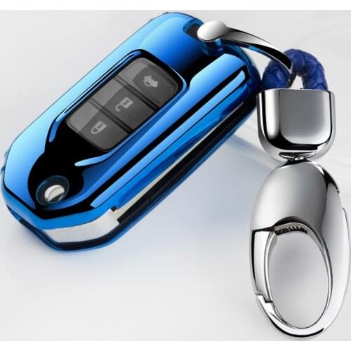 Soft TPU Car Key Cover Protection Case For Honda Civic CRV HRV Accord Jade Crider Odyssey 2015-2018 keychain Interior Accessorie