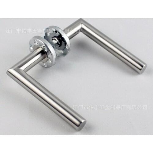 Door Handle Set Stainless Steel Lock Interior Home Door Handle Lock Durable Adjustable Latch WY60903