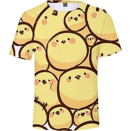 2020 popular models hot ladies cute floral 3D T-shirt fashion girl summer hip-hop cartoon print girl street T-shirt top clothes