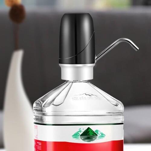 CPDD Portable Electric Water Dispenser with Durable Silicone Water Pipe Electric USB Water Bottle Pump Used for Home Office