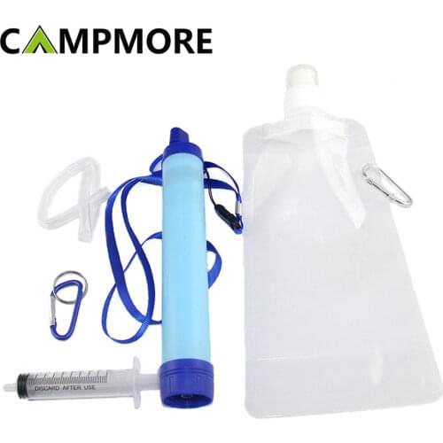 Outdoor Personal Filter Straw Water Purifier Camp Hiking Life Emergency Survival Portable Water Filter