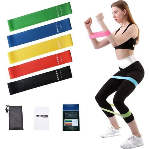 Yoga Resistance Rubber Bands Fitness Elastic Bands 0.3mm-1.1mm Training Fitness Gum Pilates Sport Crossfit Workout Equipment