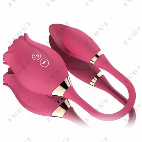 Rose Vibrador Nipple Sucker Sex Vagina Stimulator Adult Only Vibrators for Women Clitoris Powerful No Sound Rose Vibator Toy