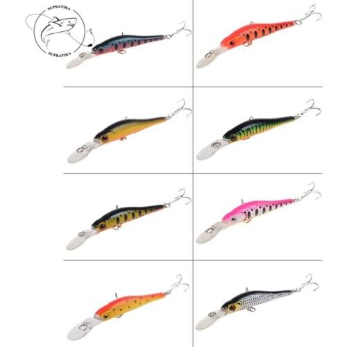 Fishing Equipment Outdoor 8Colors 9.5cm/6.7g 3D Eyes Fishing Lures Swim bait ABS Plastic Hard Bait 6# With Sharp Hook