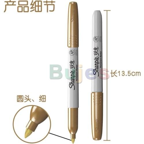 Sharpie Gold ,Oil Silver Bronze Marker Signature Pen,Art Markers for Sketching,Mark the Key Students Tagging Graffiti Marker