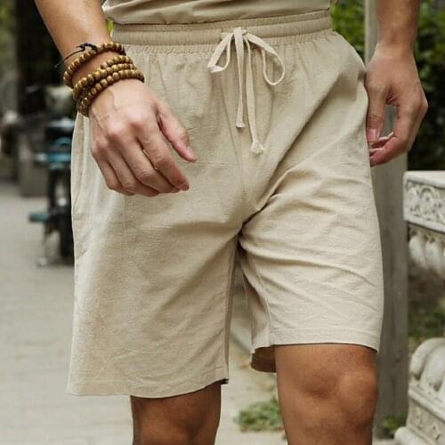 Mens Shorts For Men Casual Shorts At Home Mens Clothing Streetwear Overweight Pants Oversize Mens Shorts Summer Style Linen