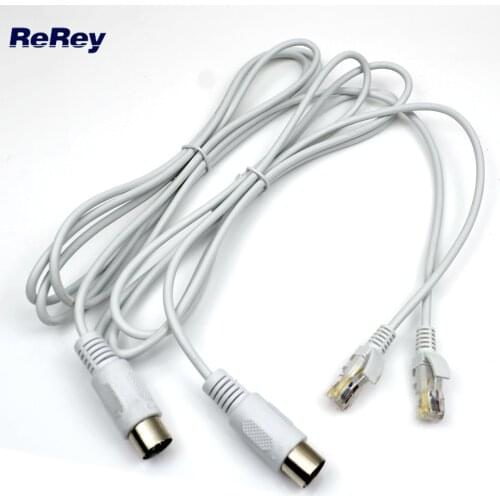 2 Pieces Replace Cable Breast Care Vacuum Cup Wire Replacement 180CM 8 cores with Crystal Head For EMS Microcurrent Vibration