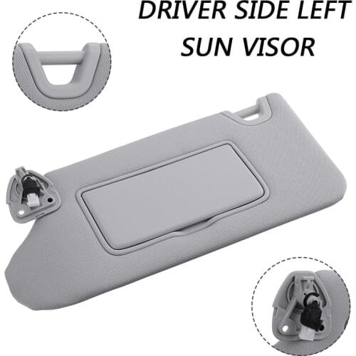 1pc Gray Car Left Driving Sun Visor Mirror Driver Left Side 96401-3TA2A For Nissan Altima 2013-2016 DIY Accessories