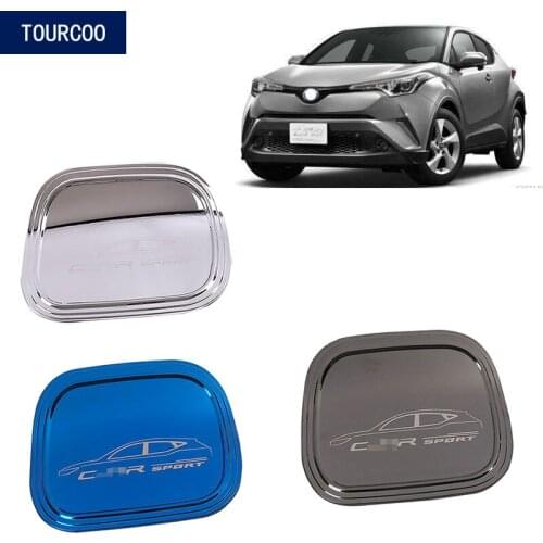 Car Styling Gas Tank Oil Cover Trim for Toyota CHR 2017 2018 2019 Stainless Steel Car Accessories