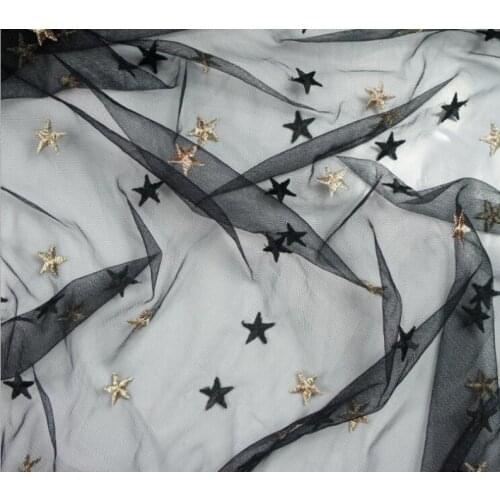 Star Fabric, Two-tone 3D Stars Tulle Fabric For Tutu Skirt, Tulle Dress, Doll Outfits, Costume Design, Home Decor