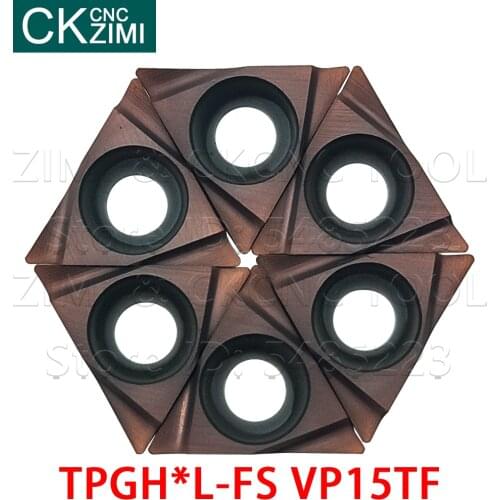 TPGH080202L-FS TPGH110302L-FS TPGH110304L-FS VP15TF Carbide Inserts boring Turning Inserts TPGH CNC Tools wood Turning blades