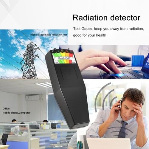 1pc KII K2 Electromagnetic Field EMF Gauss Meter Field Monitor Field Detector Radiation Detector Magnetic 5 LED Gauss Meter