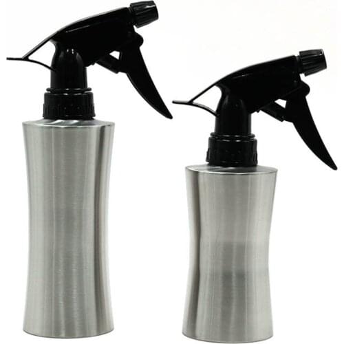 1pc Empty Spray Bottle Metal Sanitizer Container Alcohol Dispenser Handheld Cleaner Sprayer for Garden Home Yard 220ml