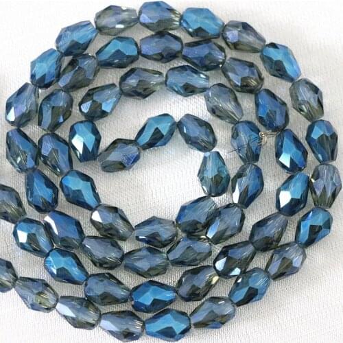 15 colors 30pcs wholesale price faceted teardrop crystal glass fashion 10x15mm spacers diy jewelry loose accessories beads B1176