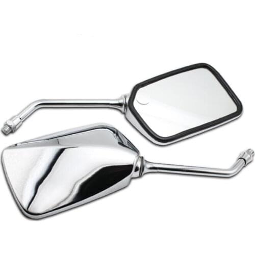 2 Pcs 10mm modified motorcycle rearview mirror reflector mirror high quality metal mirror motorcycle accessories free shipping