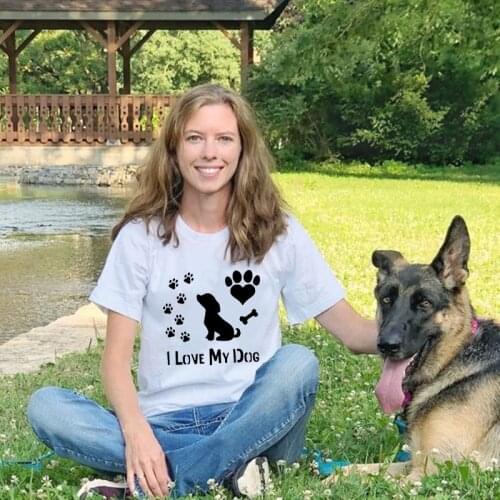 2021 Women T Shirt Graphic Dog Paw Mom Cartoon Pet Cute 90s Clothing Summer Spring Lady Clothes Tops Tees Print Female T-Shirts