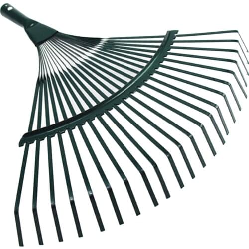 42cm Steel Fan Rake Head Replacement for Garden Patio Leaves Leaf Lawn 22T
