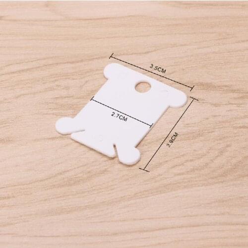 50Pcs Embroidery Floss Craft Thread Bobbin Cross Stitch Storage Holder Plastic
