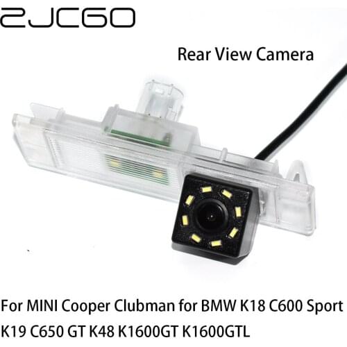 ZJCGO CCD Car Rear View Reverse Back Up Parking Camera for MINI Cooper Clubman for BMW K18 C600 Sport K19 C650 GT K48 K1600GT