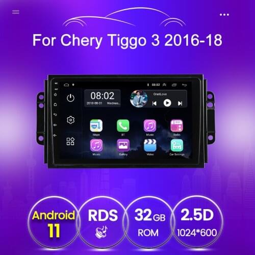 2.5D Car Multimedia player for Chery Tiggo 3X tiggo 2 3 2016 2017 2018 4 core Audio video player Android BT WIFI 2 Din NAVI
