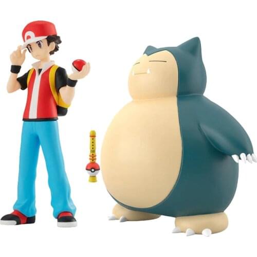 Bandai Genuine Limited Pokemon Pb 1/20 Scale World Action Figure Doll RED KABIGON POKEMON NO FUE Snorlax Collection Model Toys
