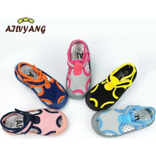 AILVYANG Brand Children Summer Sandals Shoes Baby Boys Girls Lycra Elastic Cloth Shoes Kids Casual Candy Color Shoes A08