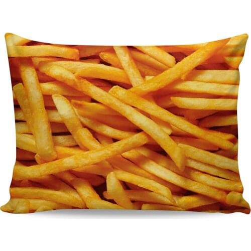 French Fries/Doritos 3d printed Pillow Case Polyester Decorative Pillowcases Throw Pillow Cover food