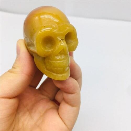 Natural crystal quartz skull