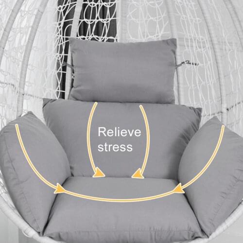 Household Solid Color Swing Egg Chair Cushion Mat Outdoor Patio Hanging Seat Pad home decor cushion cover Durable чехлы