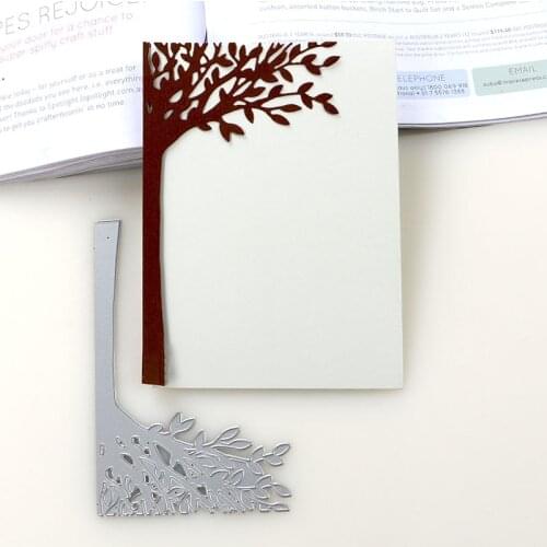 DUOFEN METAL CUTTING DIES 2019 New tree leave border stencil for DIY papercraft projects Scrapbook Paper Album