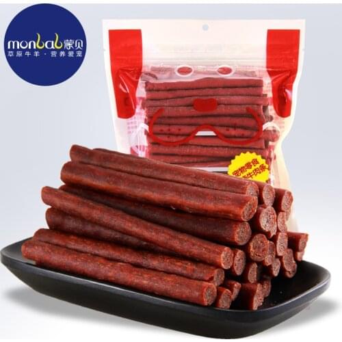 Dog Training Beef Stick Monbei Pet Meat Stick 500g Dog Snacks Spot FreePet Dog Beef Strips Dog Teething Stick Pet Food