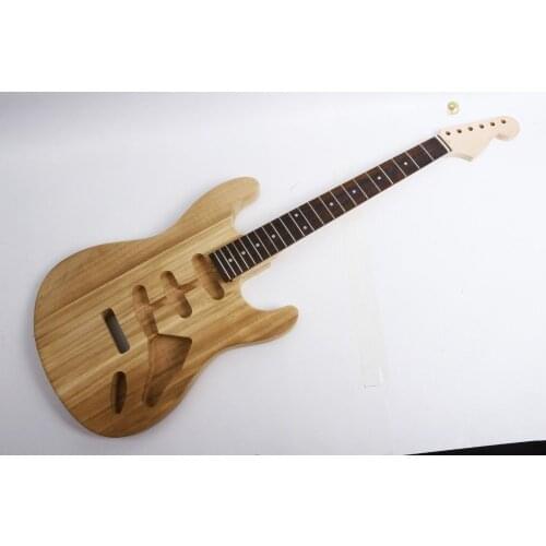Electric guitar Kit Accessories Guitar Neck Body 22 Fret ASH Wood for Strat