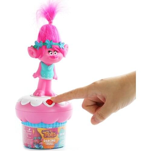 Trolls Toys Cartoon Poppy Action figures Doll Toy Dancing and Singing Music Box Connection Mobile Phone Fun Electric Kids toy