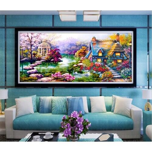 Diamond painting cross stitch embroidery painting Diamond Mosaic Picture Needlework Cross-stitch 5D for Home Decoration