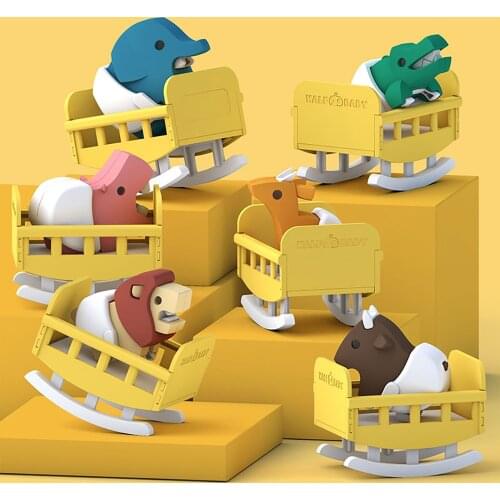 Magnetic Puzzle Cute Baby Animals Crocodile DIY 3D Model Building Kit Elephant Lions Hippo world early education Toys Halftoys