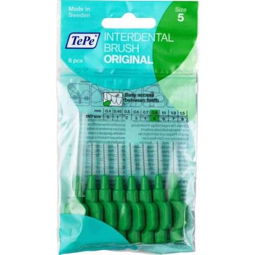 Crest Teeth Interdental Brush 0.8mm Green 8 Pcs