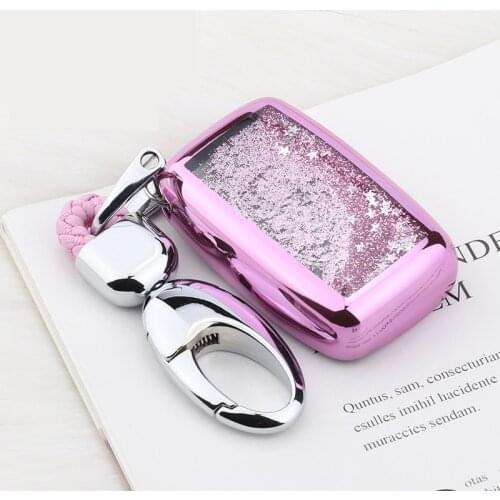 Quicksand Soft TPU Car Key Case For Land Rover A9 Range Rover Sport Evoque Freelander 2 Jaguar XE XJ XJL XF C-X16 V12 Guitar F X