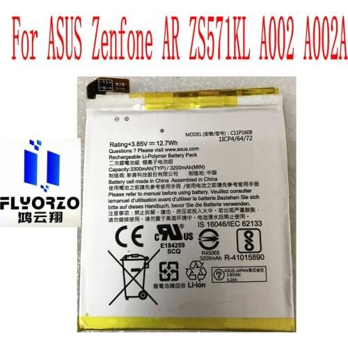 New High Quality 3200mAh C11P1608 Battery For ASUS Zenfone AR ZS571KL A002 A002A Mobile Phone
