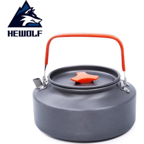 Hewolf Aluminum Alloy Portable Kettle Water Pot Teapot Coffee Pot Tableware Cookware Outdoor Camping Hiking Picnic