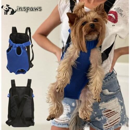 Outdoor Pet Carrier Backpack Double Shoulder Portable Travel Dog Backpack Mesh Cat Bag For Hiking Camping For Small Medium Dogs