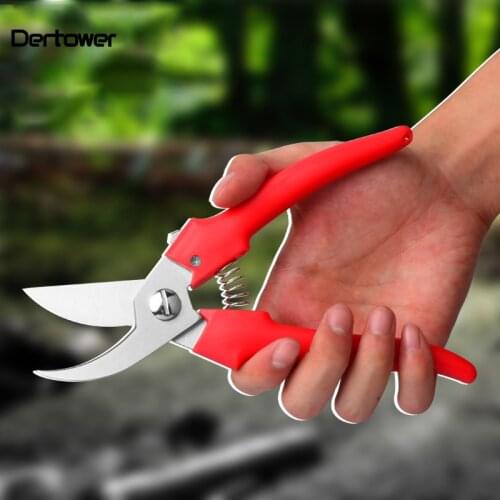 Plant Pruning Scissors Garden Tools Stainless Steel Grass Flower Gardening Bonsai Pruning Shear Labor-saving Pruner Cutting Tool