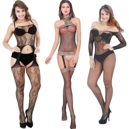 Sexy Plus Size Babysuit Women Erotic Lingerie BodyStockings Porno Underwear Teddy Pantyhose Costumes Sex Stocking