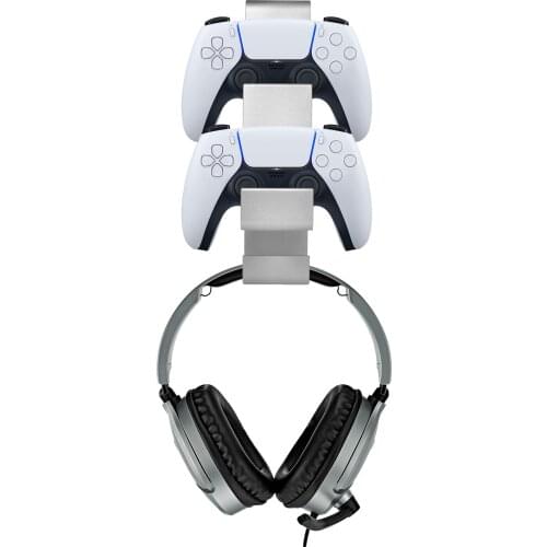 Removable Controller & Headphone Wall Mount Holder Bracket Hanger Storage Stand for Xbox ONE Series X PS5 PS4 NS Switch Gamepad