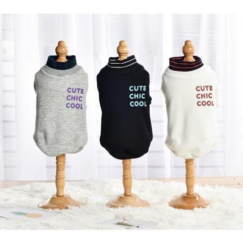 Pet Sweater Soft Warm Knitwear Shirt with Collar Puppy Dog Cat Autumn and Winter Apparel Costume Pet Cat Dog Clothe