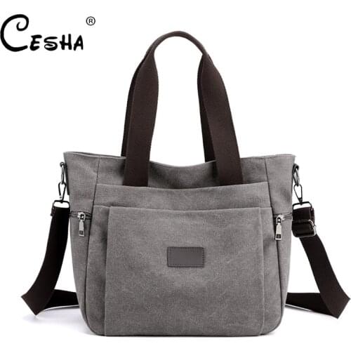 Big capacity Women Vintage Canvas Crossbody Bag Fashion Casual Female Messenger Top handle Bag High Quality Durable Shoulder Bag