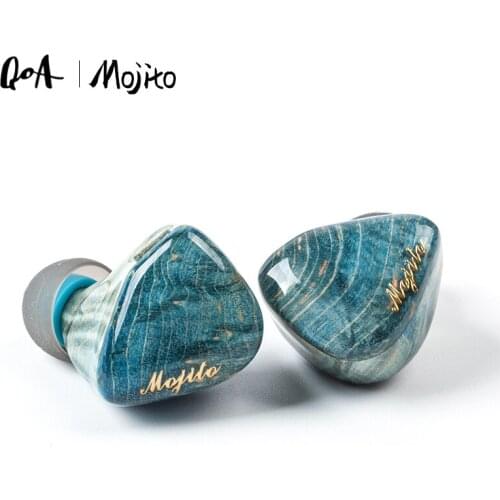 QOA Mojito In Ear Earphone 2 Sonion BA+4 Knowles 6BA Hybrid technology Headset HIFI DJ Monitor with 2Pin Detachable Cable