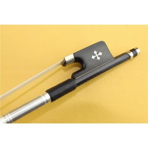 High quality New black Lattice Carbon fiber cello bow 4/4 Ebony Frog