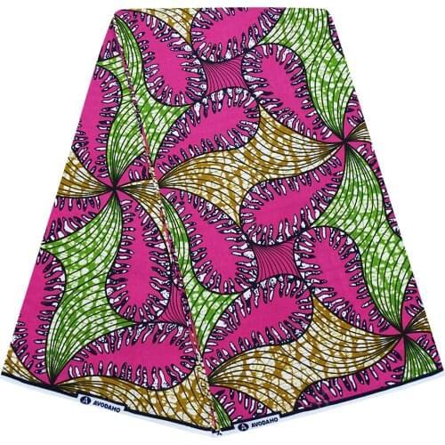 High Quality Ankara African Wax Prints Fabric binta cotton accessories Real Wax 6 yard for party dress