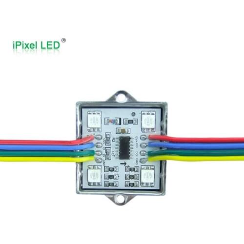 High bright 4 rgb leds square LED Pixel Module ws2801