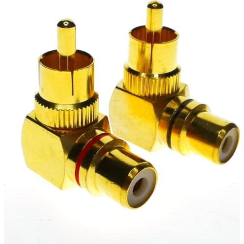 2PCS (TW)(Origin) RCA Male TO RCA Female Connector FOR VCD DVD